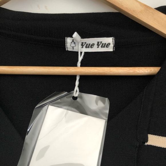 Yue yue polka dot sheer black blouse - Picture 5 of 10